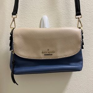 Kate Spade Harlyn Leather Crossbody Bag in Constellation Blue